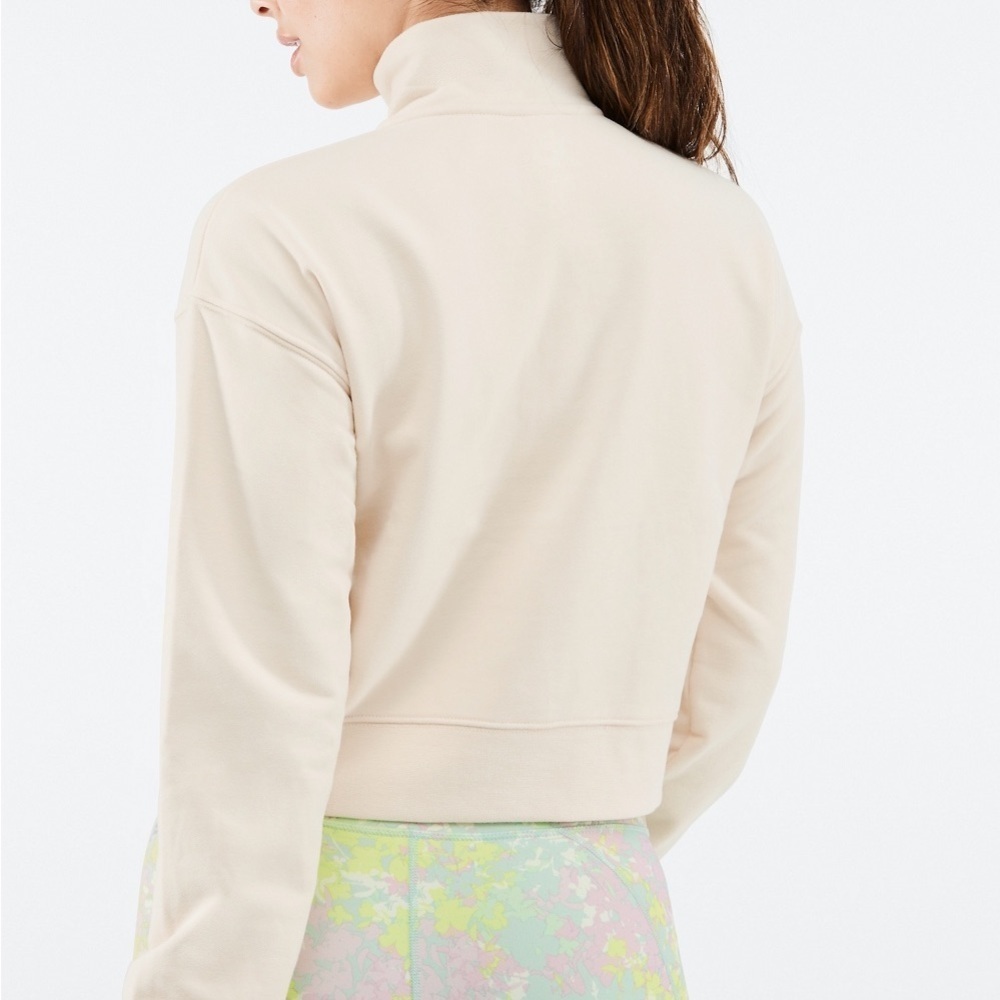 Fabletics Kat Half Zip Pullover Tapioca Cream Swe… - image 4